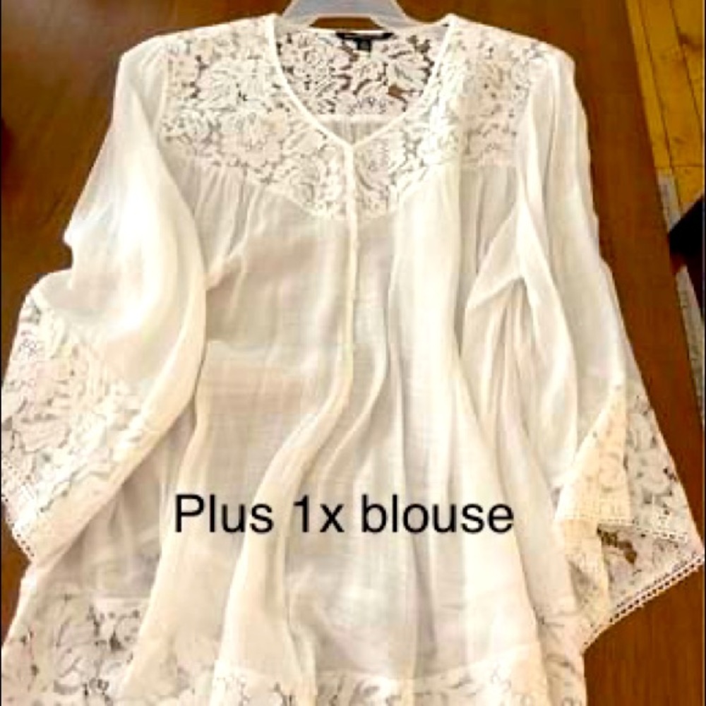 White lace blouse